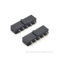 Conector hembra de 2,54 mm de doble fila recto 18P